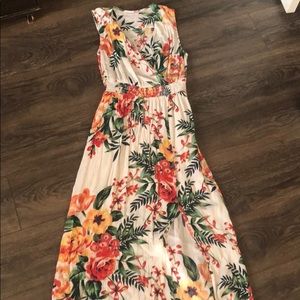 flower maxi dress